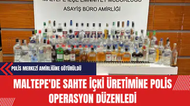 Maltepe'de Sahte İçki Üretimine Polis Operasyon Düzenledi