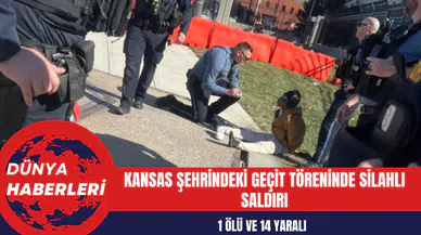 Kansas Şehrindeki Geçit Töreninde Silahlı Saldırı: 1 Ölü ve 14 Yaralı