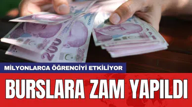 Burslara zam yapıldı: Milyonlarca öğrenciyi etkiliyor