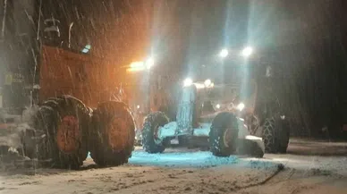 Antalya-Konya yolunda kar temizleme çalışmaları  