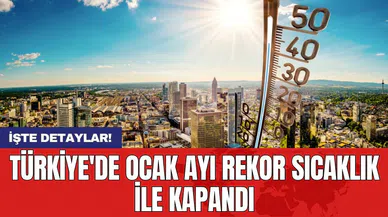 Türkiye'de Ocak ayı rekor sıcaklık ile kapandı