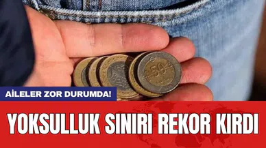Yoksulluk sınırı rekor kırdı: Aileler zor durumda!