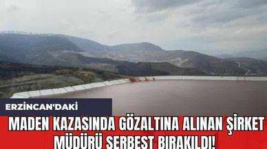 Erzincan'daki Maden Kazasında Gözaltına Alınan Şirket Müdürü Serbest Bırakıldı