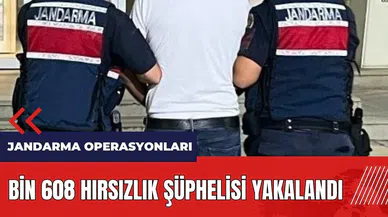 Bin 608 hırsızlık şüphelisi yakalandı