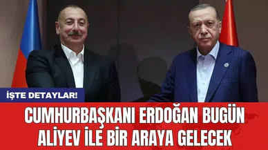 Cumhurbaşkanı Erdoğan bugün Aliyev ile bir araya gelecek