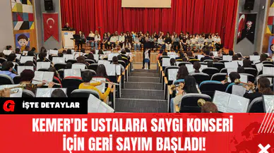 Kemer'de Ustalara Saygı Konseri İçin Geri Sayım Başladı!