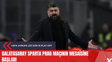 Galatasaray Sparta Prag maçının mesaisine başladı