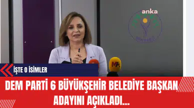 DEM Parti 6 Büyükşehir Belediye Başkan Adaylarını Açıkladı
