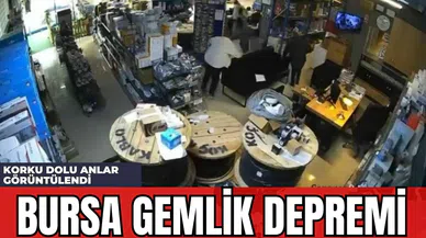 Bursa Gemlik Depremi: Korku Dolu Anlar Görüntülendi