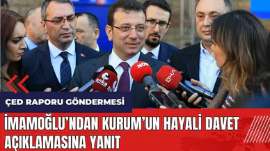 İmamoğlu'ndan Kurum'un hayali davet açıklamasına yanıt