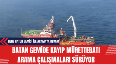 Marmara Denizi'nde Batan Gemide Kayıp Mürettebatı Arama Çalışmaları Sürüyor