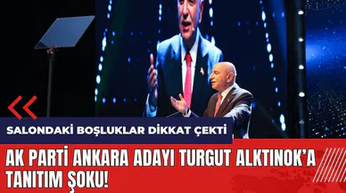 AK Parti Ankara adayı Turgut Alktınok'a tanıtım şoku! Salondaki boşluklar dikkat çekti
