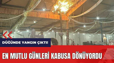 Düğünde yangın çıktı! En mutlu günleri kabusa dönüyordu