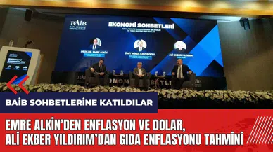 Emre Alkin'den enflasyon ve dolar Ali Ekber Yıldırım'dan gıda enflasyonu tahmini