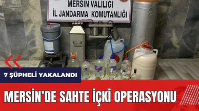 Mersin'de sahte içki operasyonu