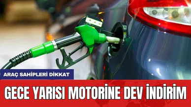 Araç sahipleri dikkat: Gece yarısı motorine dev indirim