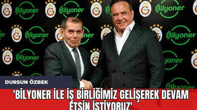 Dursun Özbek: 'Bilyoner ile İş Birliğimiz Gelişerek Devam Etsin İstiyoruz'