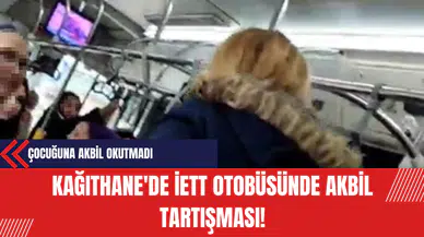 Kağıthane'de İETT Otobüsünde Akbil Tartışması!