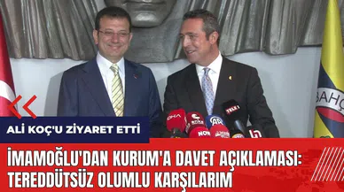 İmamoğlu'dan Kurum'a davet açıklaması: Tereddütsüz olumlu karşılarım