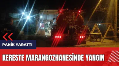 Isparta'da kereste marangozhanesinde yangın