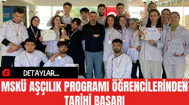 MSKÜ Aşçılık Programı Öğrencilerinden Tarihi Başarı