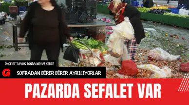 Pazarda sefalet var