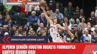 Alperen Şengün Houston Rockets formasıyla kariyer rekoru kırdı