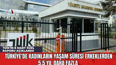 TÜİK'in 8 Mart Özel Raporu Açıklandı! Türkiye'de Kadınların Yaşam Süresi Erkeklerden 5,5 Yıl Daha Fazla