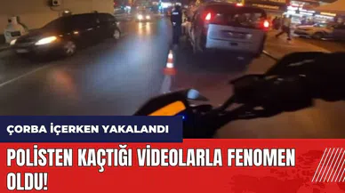 Polisten kaçtığı videolarla fenomen oldu!
