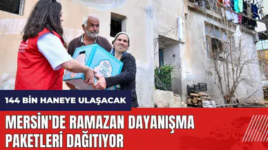 Mersin'de Ramazan dayanışma paketleri dağıtılıyor