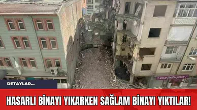 Elazığ'da Hasarlı Binayı Yıkarken Sağlam Camiyi Yıktılar!