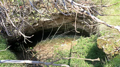 Antalya'nın göbeğinde 35 metrelik obruktan çıkanlar şaşırttı