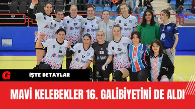 Mavi Kelebekler 16. Galibiyetini De Aldı