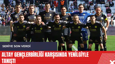 Altay Gençlerbirliği karşısında yenilgiyle tanıştı