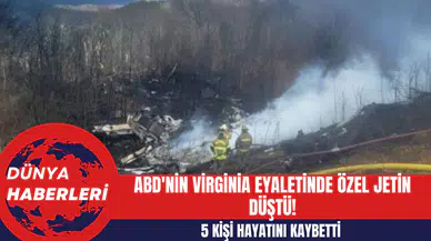 ABD'nin Virginia Eyaletinde Özel Jetin Düşmesi Sonucu 5 Kişi Hayatını Kaybetti