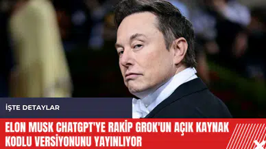 Elon Musk ChatGPT'ye rakip Grok'un açık kaynak kodlu versiyonunu yayınlıyor