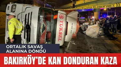 Bakırköy'de kan donduran kaza! 4 kişi hayatını kaybetti