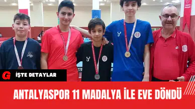 Antalyaspor 11 Madalya İle Eve Döndü