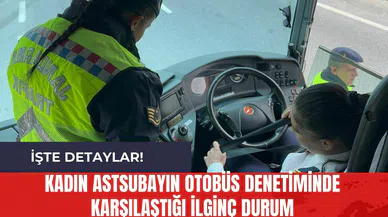 Kadın Astsubayın Otobüs Denetiminde Karşılaştığı İlginç Durum