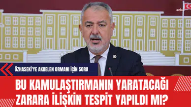 Özhaseki'ye Akbelen Ormanı için soru: Bu kamulaştırmanın yaratacağı zarara ilişkin tespit yapıldı mı?