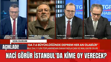 Naci Görür İstanbul'da Kime Oy Verecek? Açıkladı!