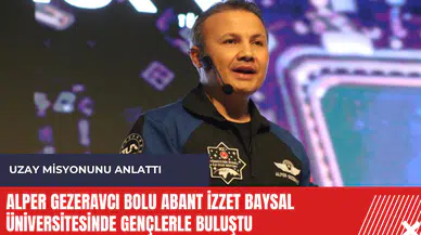 Alper Gezeravcı Bolu Abant İzzet Baysal Üniversitesinde gençlerle buluştu