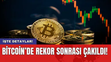 Bitcoin’de rekor sonrası çakıldı!