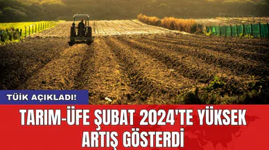 TÜİK açıkladı! Tarım-ÜFE Şubat 2024'te yüksek artış gösterdi