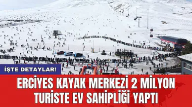 Erciyes Kayak Merkezi 2 milyon turiste ev sahipliği yaptı