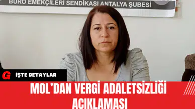 Mol’dan Vergi Adaletsizliği Açıklaması