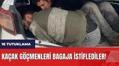 Hatay'da kaçak göçmenleri bagaja istiflediler!