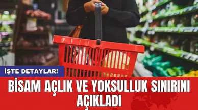BİSAM açlık ve yoksulluk sınırını açıkladı
