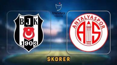 Beşiktaş Antalyaspor'a 2-1 yenildi
