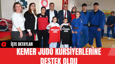 Kemer Judo Kursiyerlerine Destek Oldu